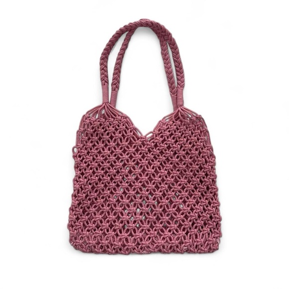 Handbags - Pink Crochet Bag